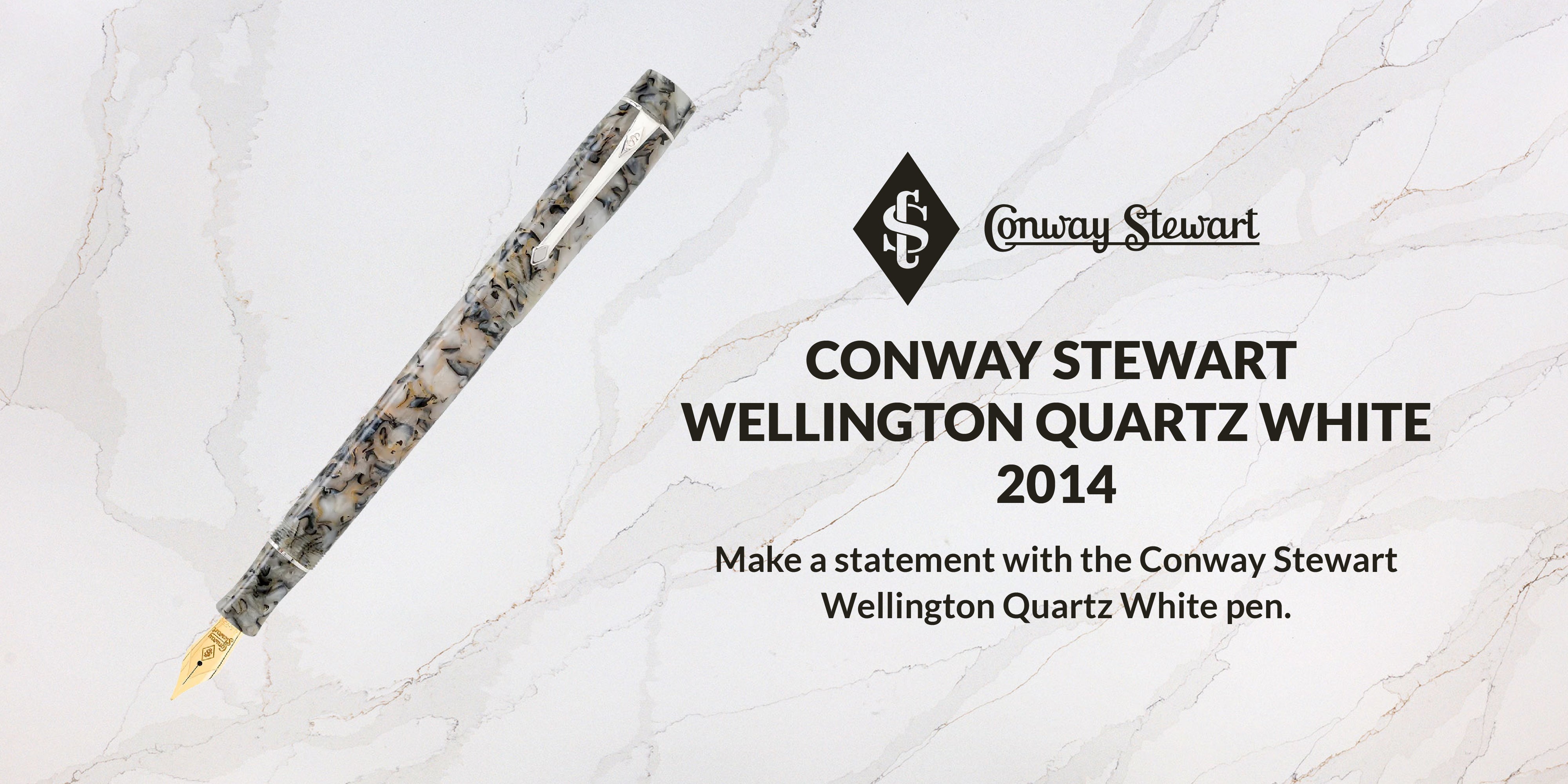 Conway Stewart Wellington Quartz White, 2014 - Conway Stewart Conway Stewart Wellington Quartz White, 2014 - Conway Stewart