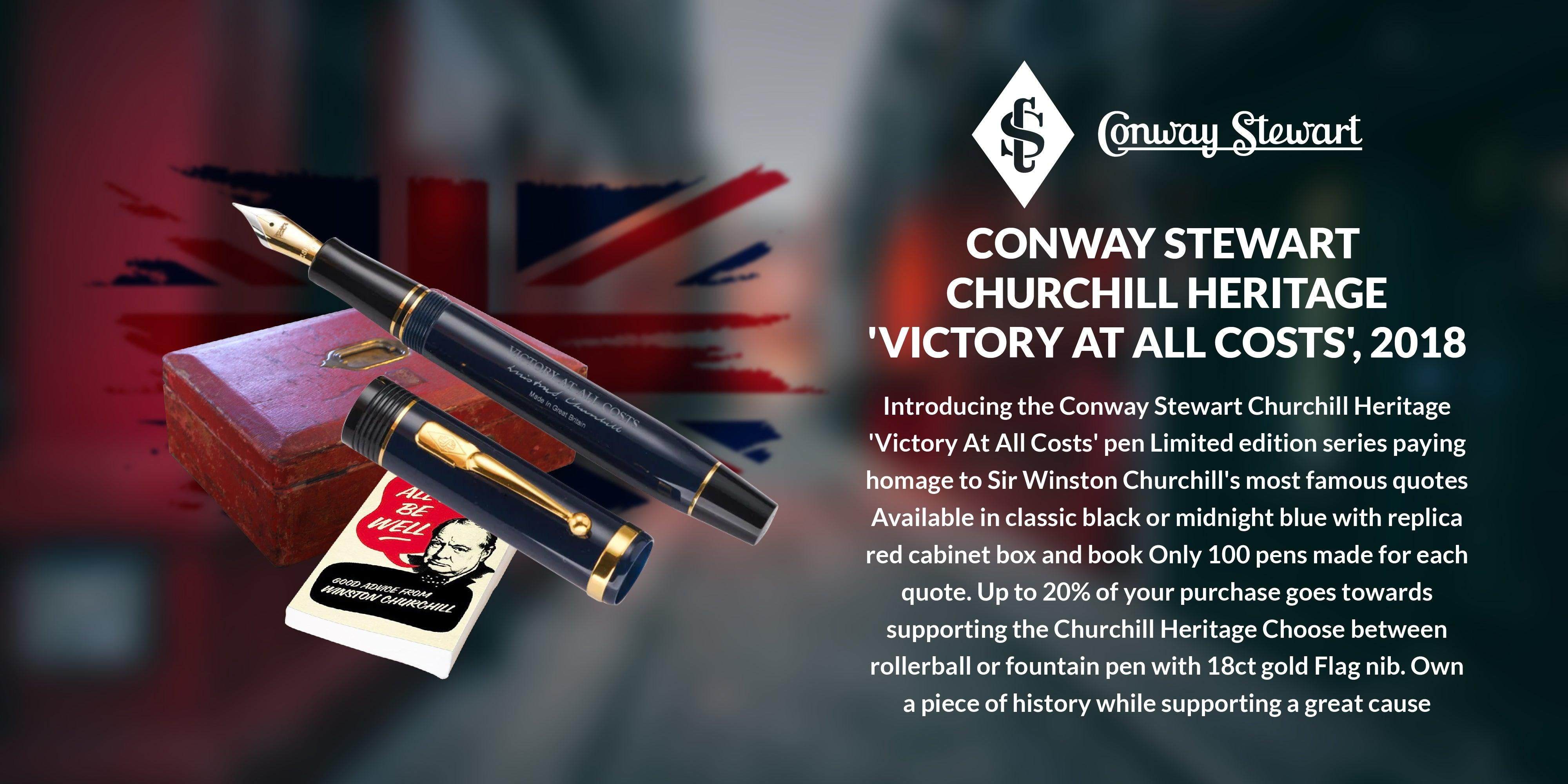 Conway Stewart Churchill Heritage 'Victory At All Costs', 2018 - Conway Stewart Conway Stewart Churchill Heritage 'Victory At All Costs', 2018 - Conway Stewart