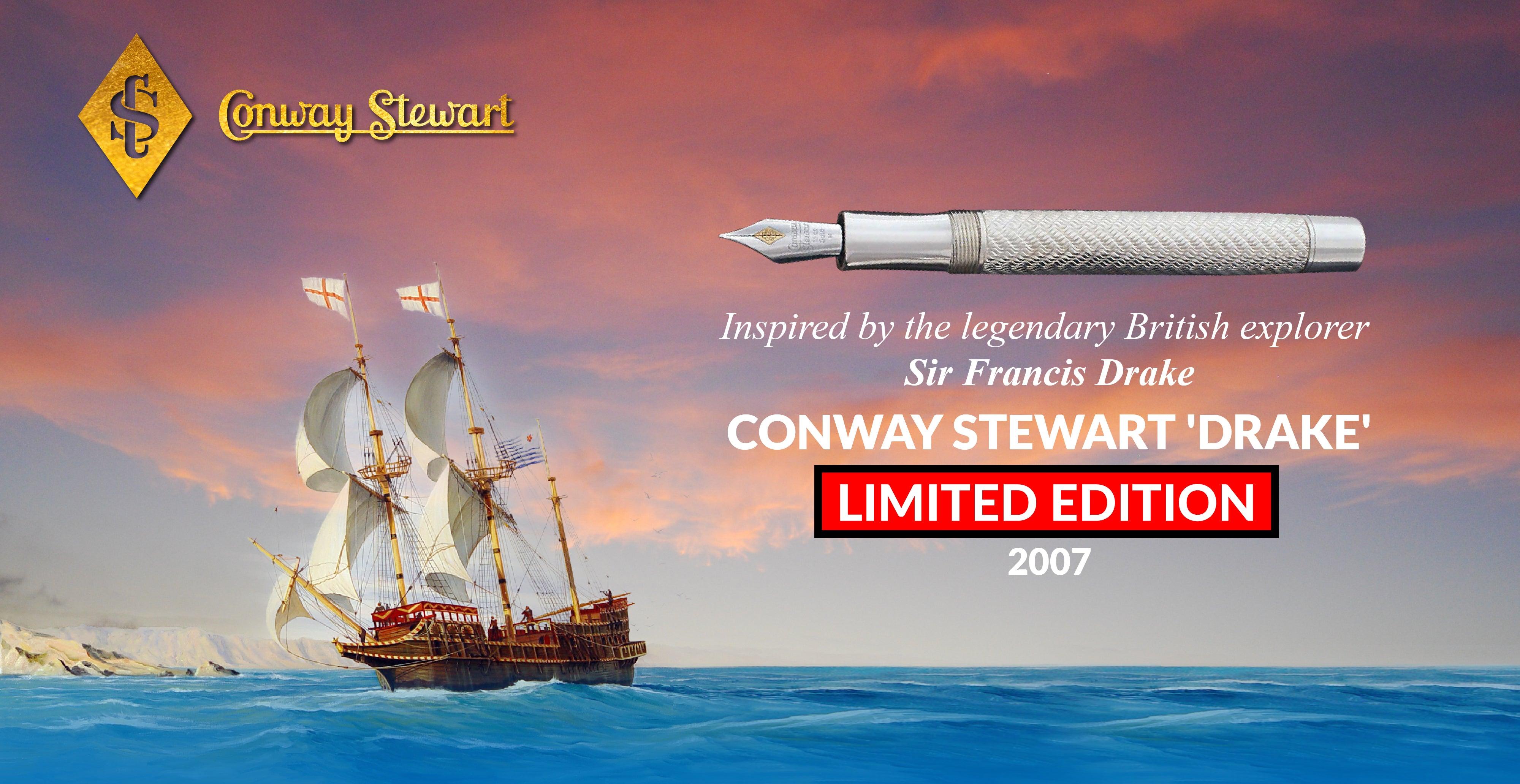 コンウェイ・スチュワート・ドレイク万年筆 (2007) サー・フランシス・ドレイクにインスパイア Conway Stewart
