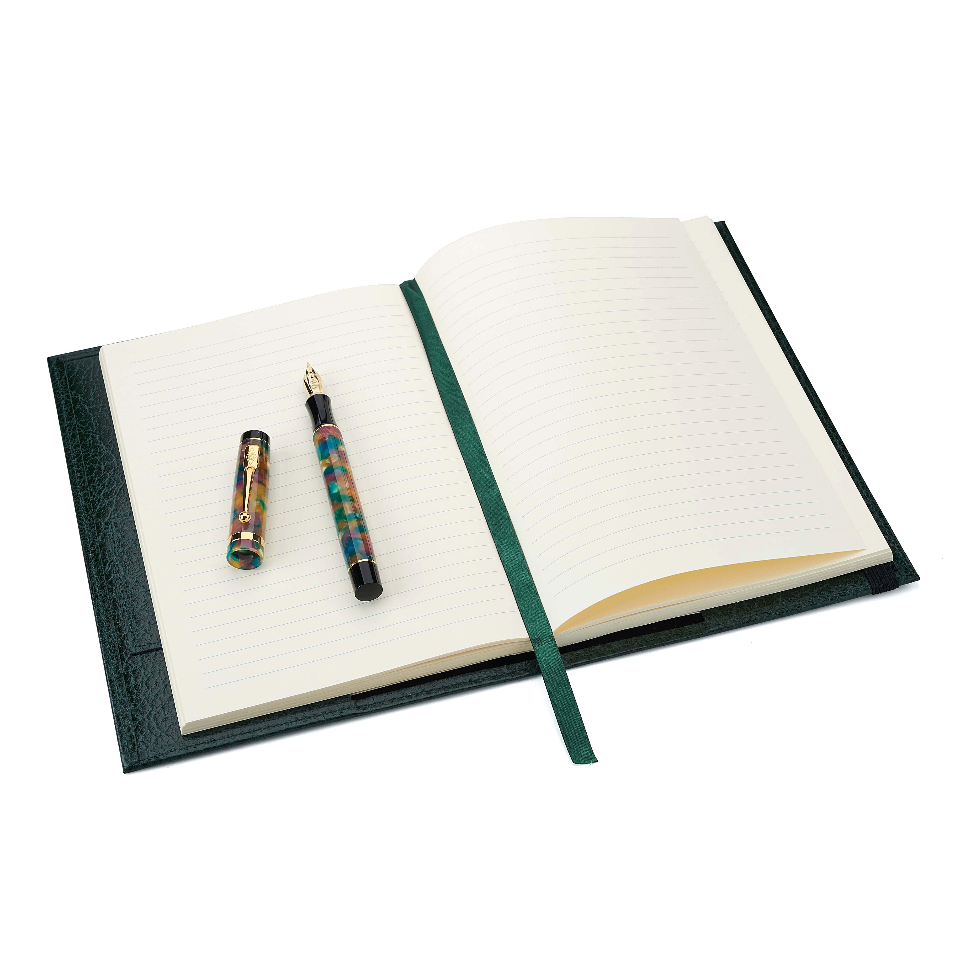 A premium notebook made by Conway Stewart, featuring a leather cover and high-quality paper A premium notebook made by Conway Stewart, featuring a leather cover and high-quality paper