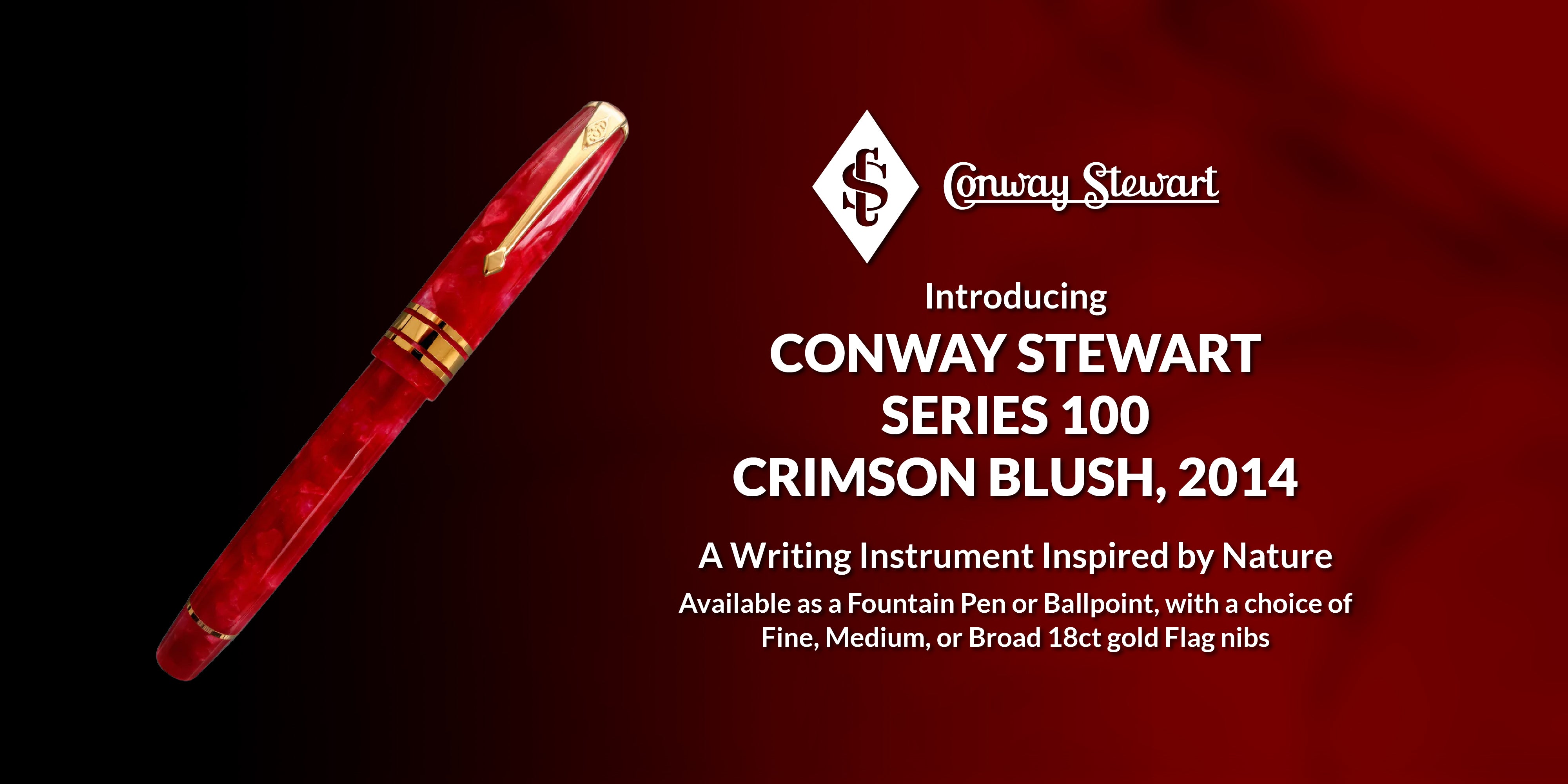 Conway Stewart Series 100 Burgundy Blush, 2014