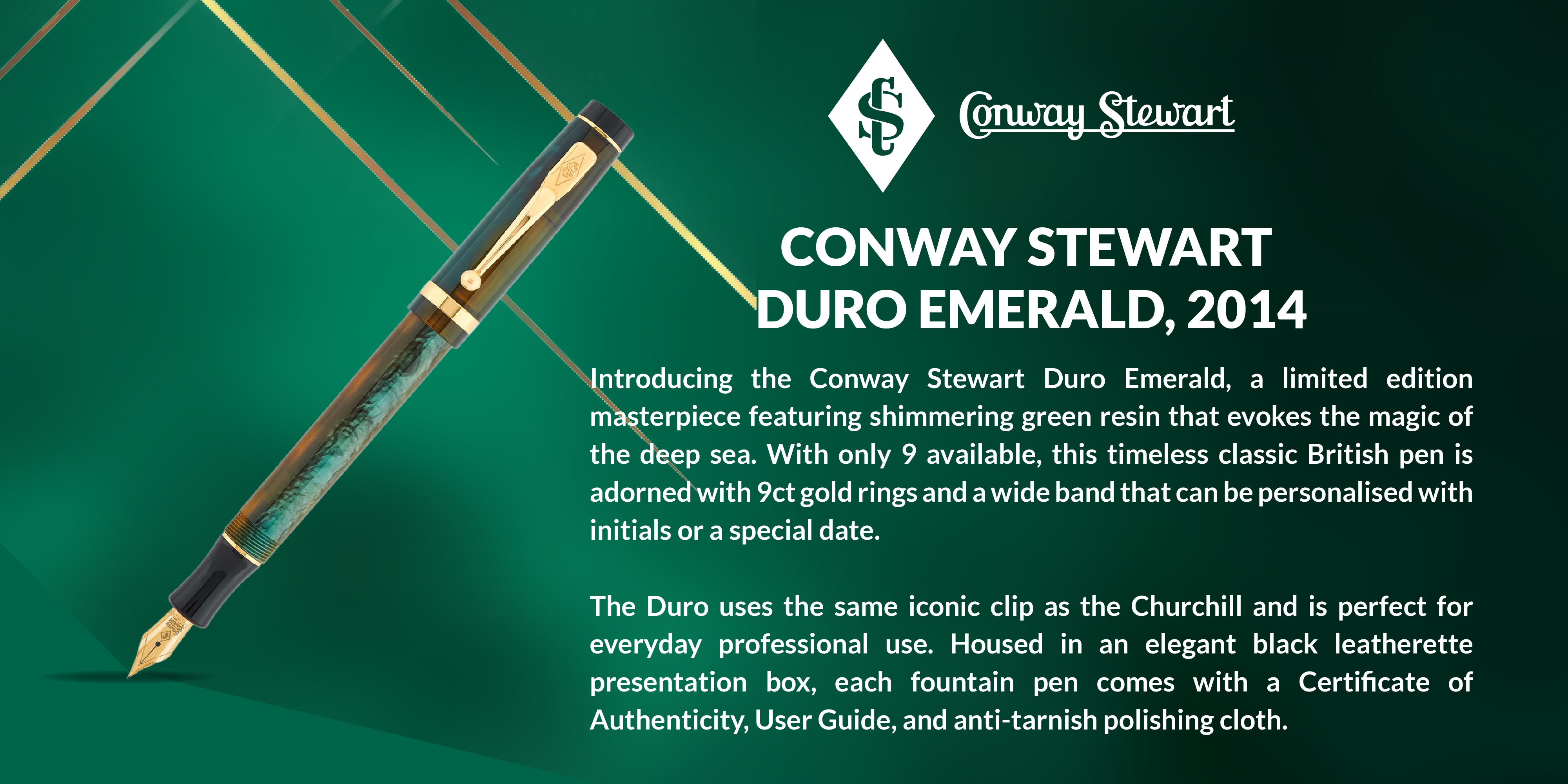 Conway Stewart Duro Emerald, 2014 - Conway Stewart