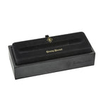 Open black Conway Stewart presentation box with velvet pen tray, shown empty